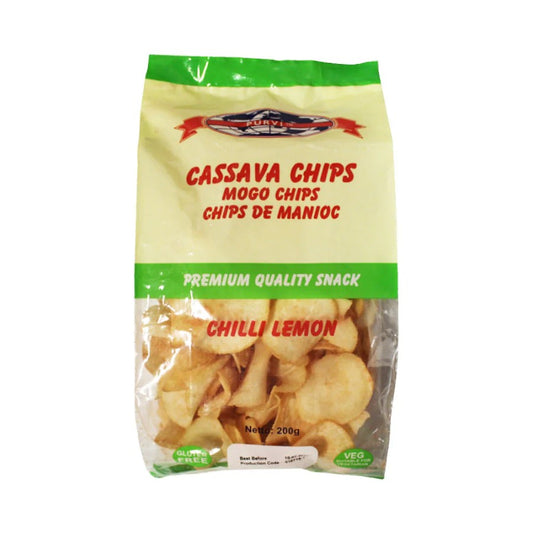 Purvi Cassava Chips Chilli Lemon 200g