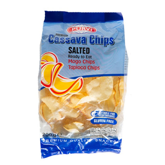 Purvi Cassava Chips Salted 200g