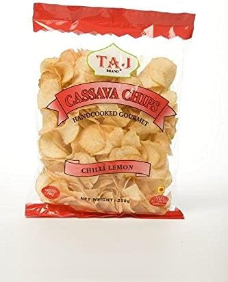 Taj Cassava Chips Chilli Lemon 250g