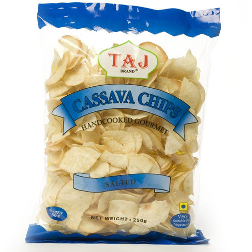 Taj Cassava Chips Salted 200g